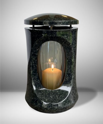 žvakidė kapams - klasika - tamsiai pilka 1