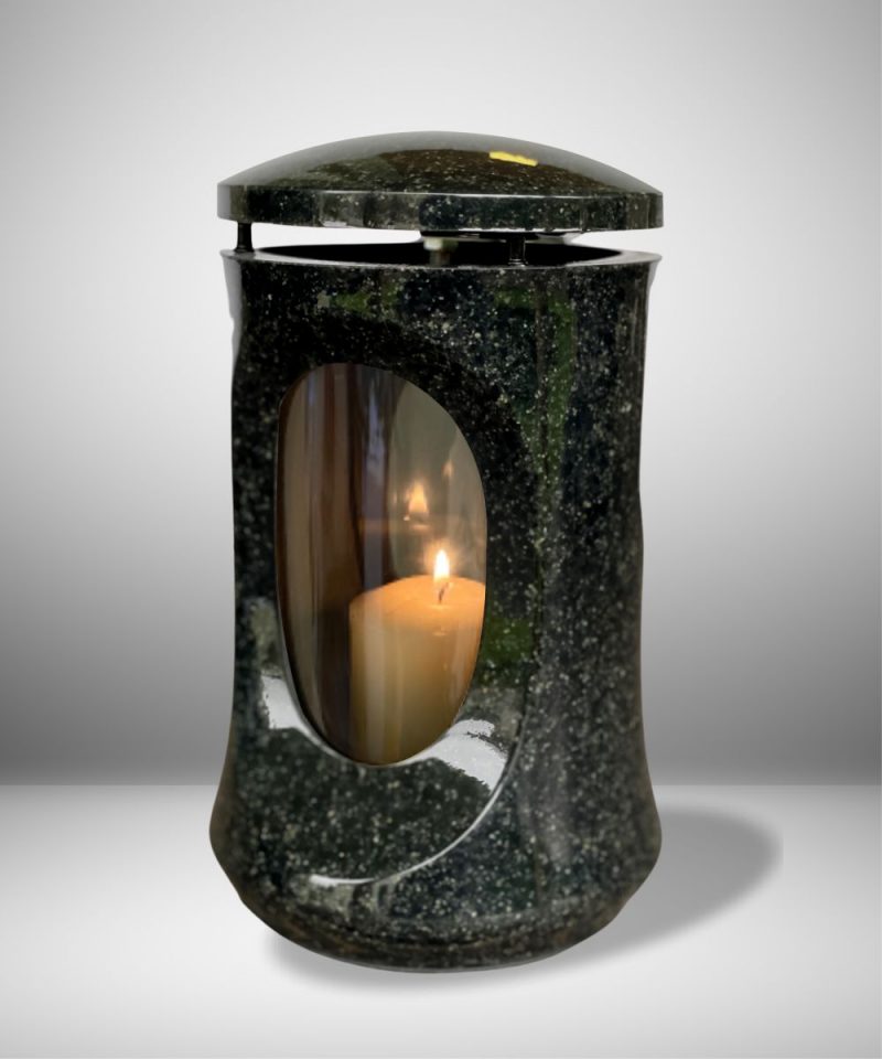 žvakidė kapams - klasika - tamsiai pilka 3